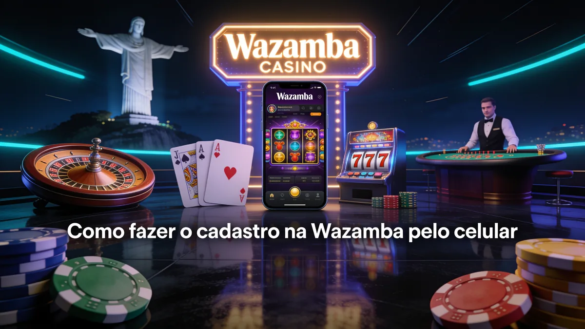 Como fazer o cadastro na Wazamba pelo celular para jogadores no Brasil